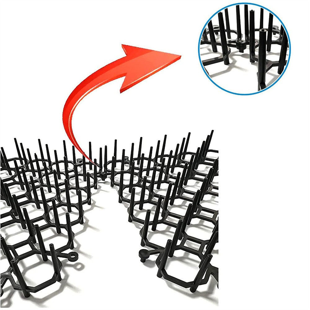 12X Cat Scat Mat Spike Anti-Cat Prickle Strip Deterrent Garden Repellent Animal