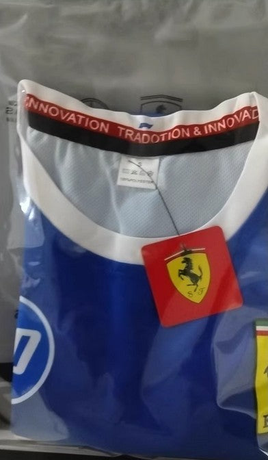2025 Hot Scuderia Ferrari Special Edition Shirt Monza GP Tee - Blue