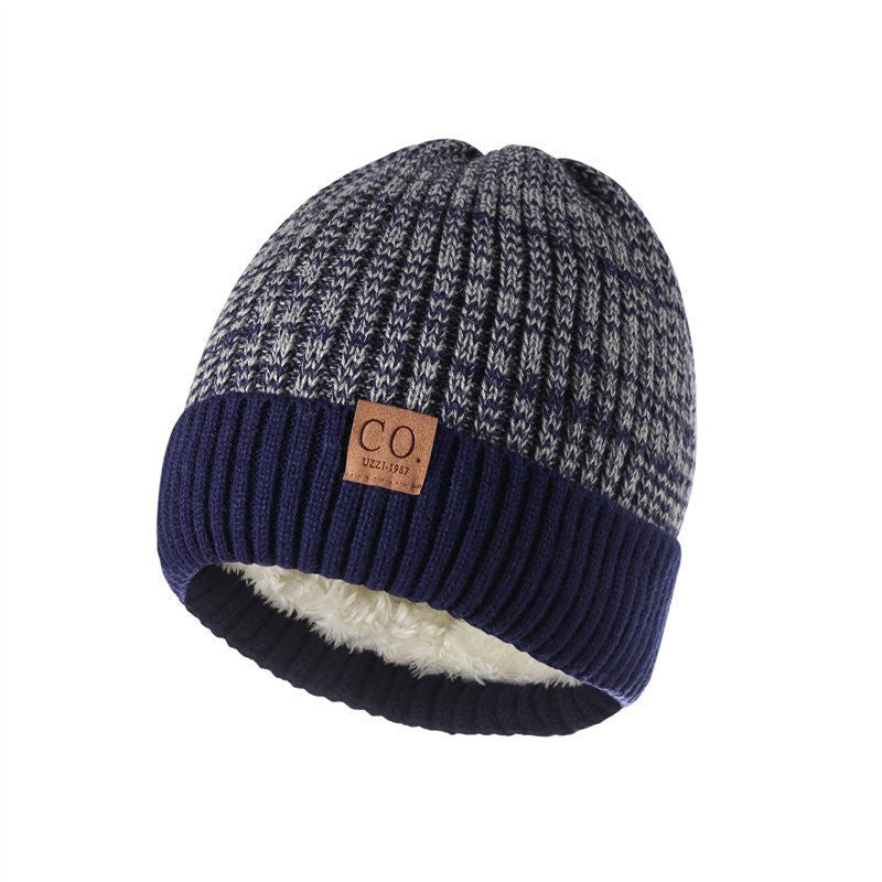 Unisex Beanie Hat Winter Warm Knitted Thermal, Woolly Cosy Fleece Lining