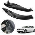 2x Front Left&Right Pull Handle Black Inner Trim Doors For BMW F30 F32 F80 12-17