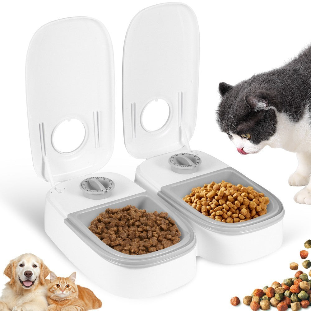 Automatic Cat Feeder Electronic Timed Dry and Wet Pet Dog Cat Food Dispenser 2X