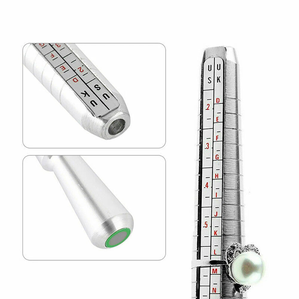 Ring Sizing Mandrel Stick Finger Measure Gauge Sizer Jewellery Standard Tool Kit