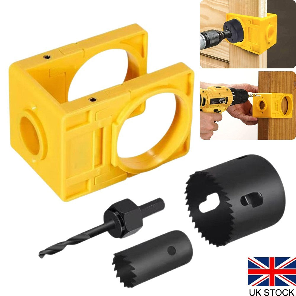 Door Lock Installation Kit  Adjustable Wooden Door Lock Fitting Tool Set