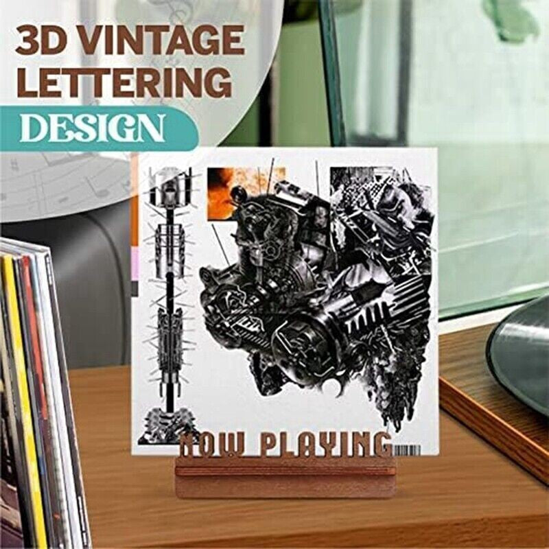 Retro Record Holder For Vinyl - Now Playing Vinyl Record Stand