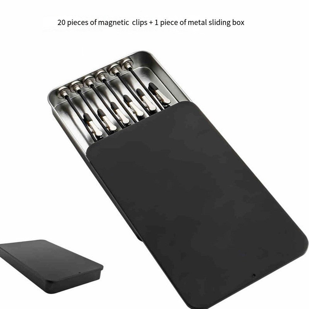 Miniature Model Clamping Set with 20 Clips and Storage Box for Artists