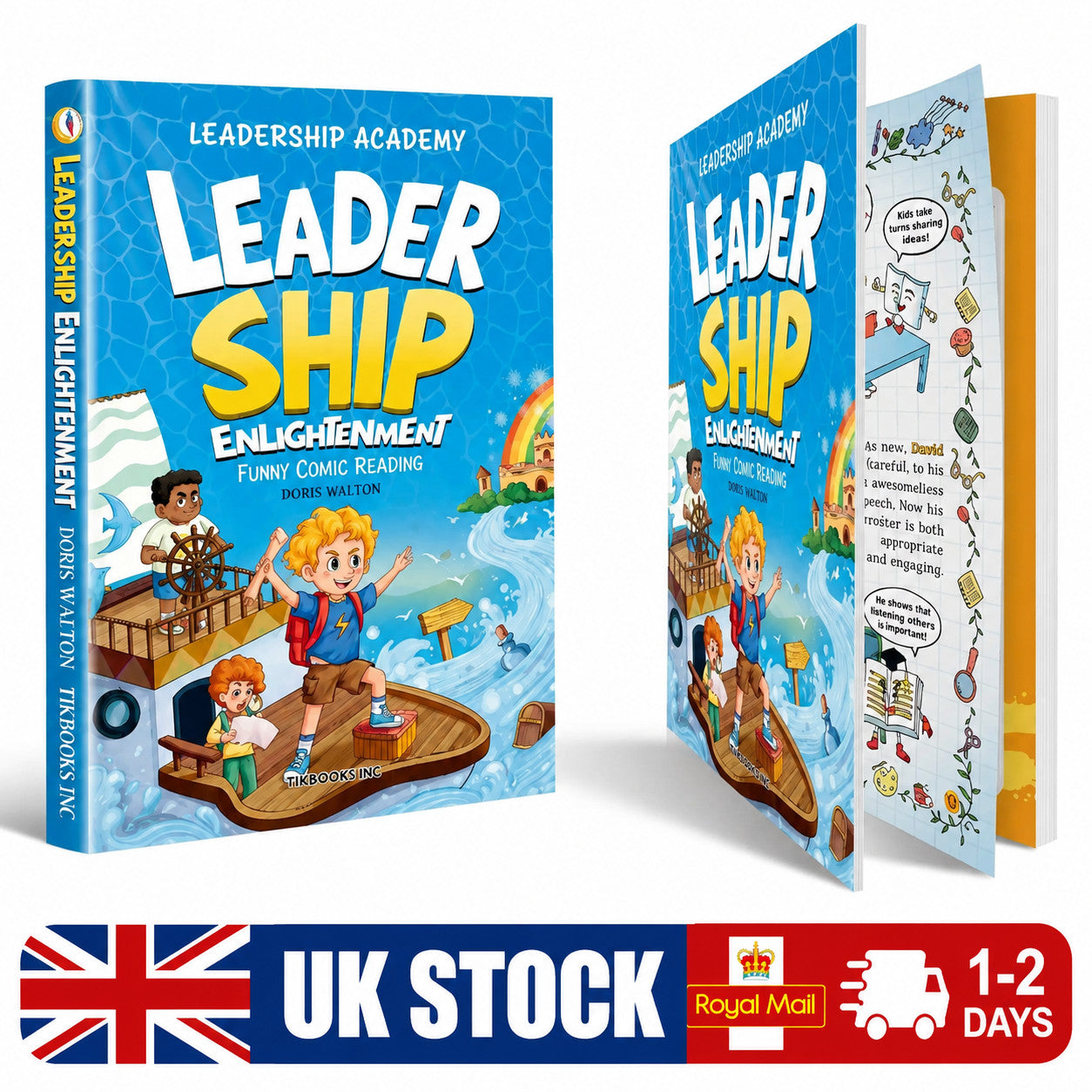 Leadership Enlightenment Comic Book for Kids English Communication & Leadership