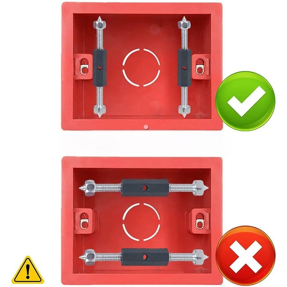 10PCS Switch Socket Cassette Screws Support Rod Wall Mount Box Repair Tools Kits