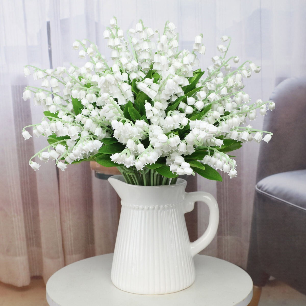 10 Pcs Fake Lily of The Valley, DIY Craft Floral Artificial Flowers Party Decor