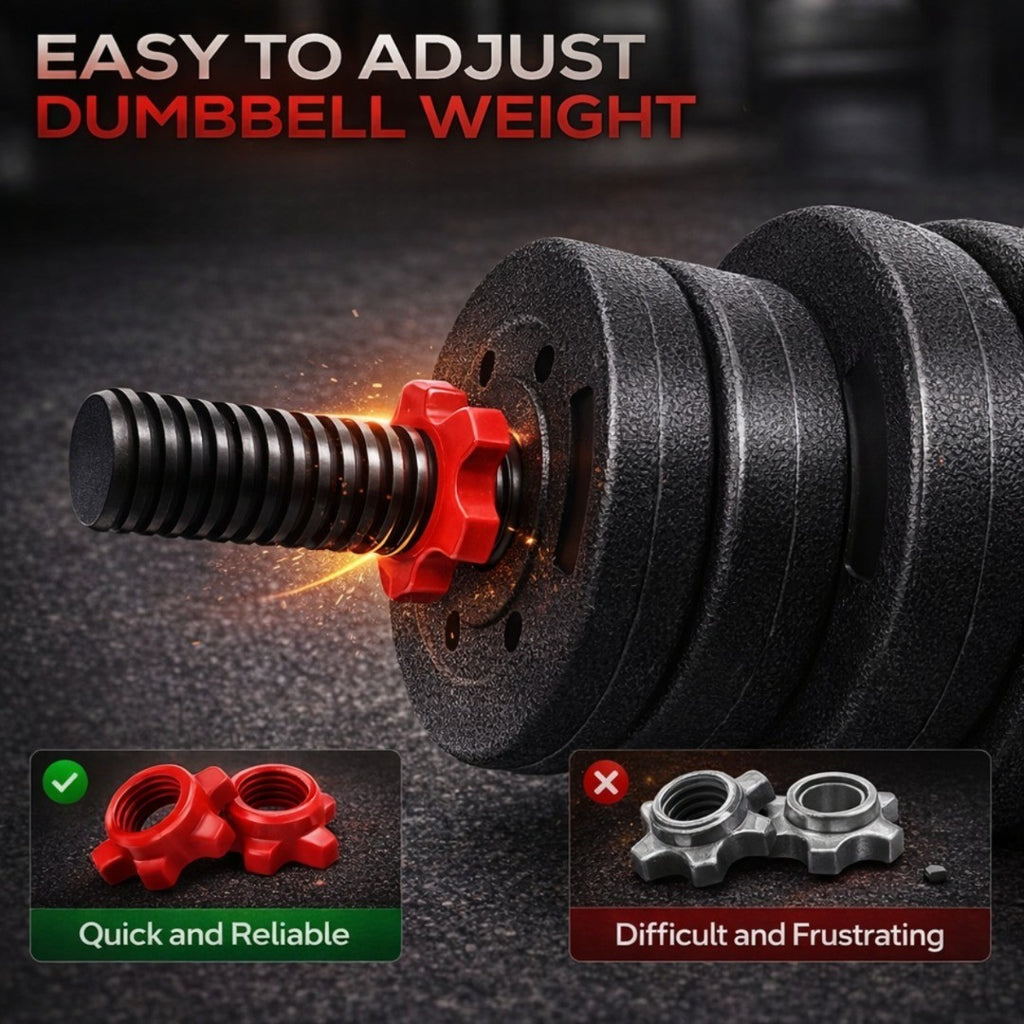 10KG/15KG Adjustable Dumbbell Barbell Set Hand Free Weights Home Gym Equipment