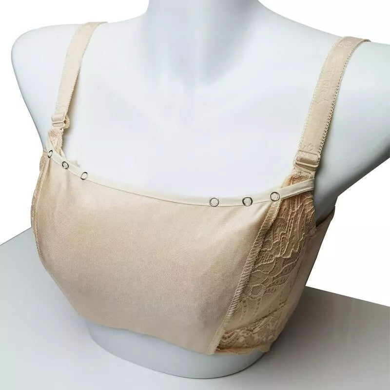 3 Pcs Clip-on Mock Camisole Bra Insert Overlay Modesty Panel Neutral Style Cami