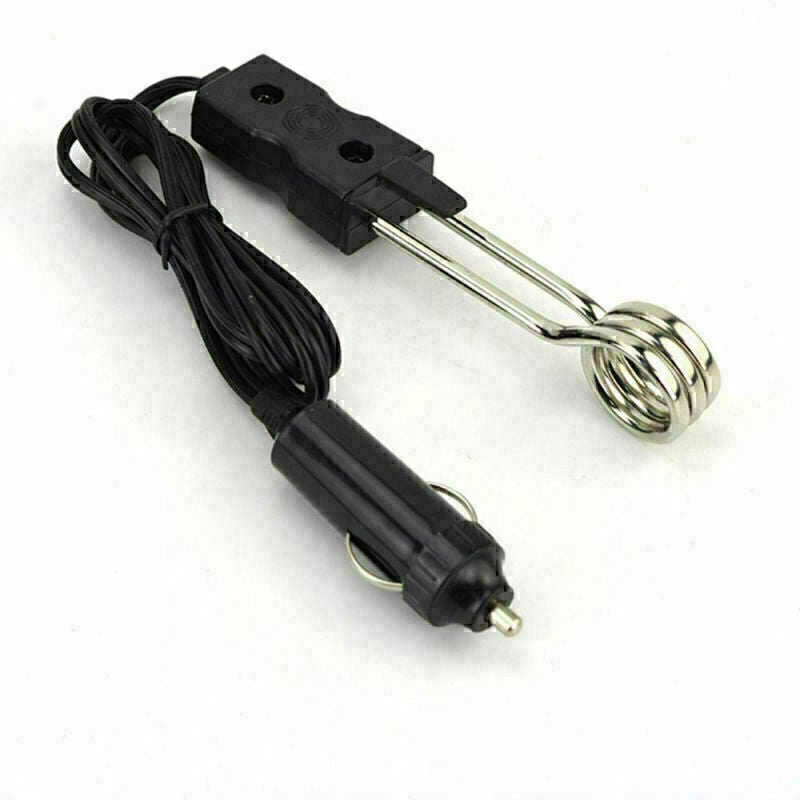 3* 12V TRAVEL IMMERSION HEATER Car/Van/Lorry/Transit Soup/Tea/Coffee/Baby Bottle