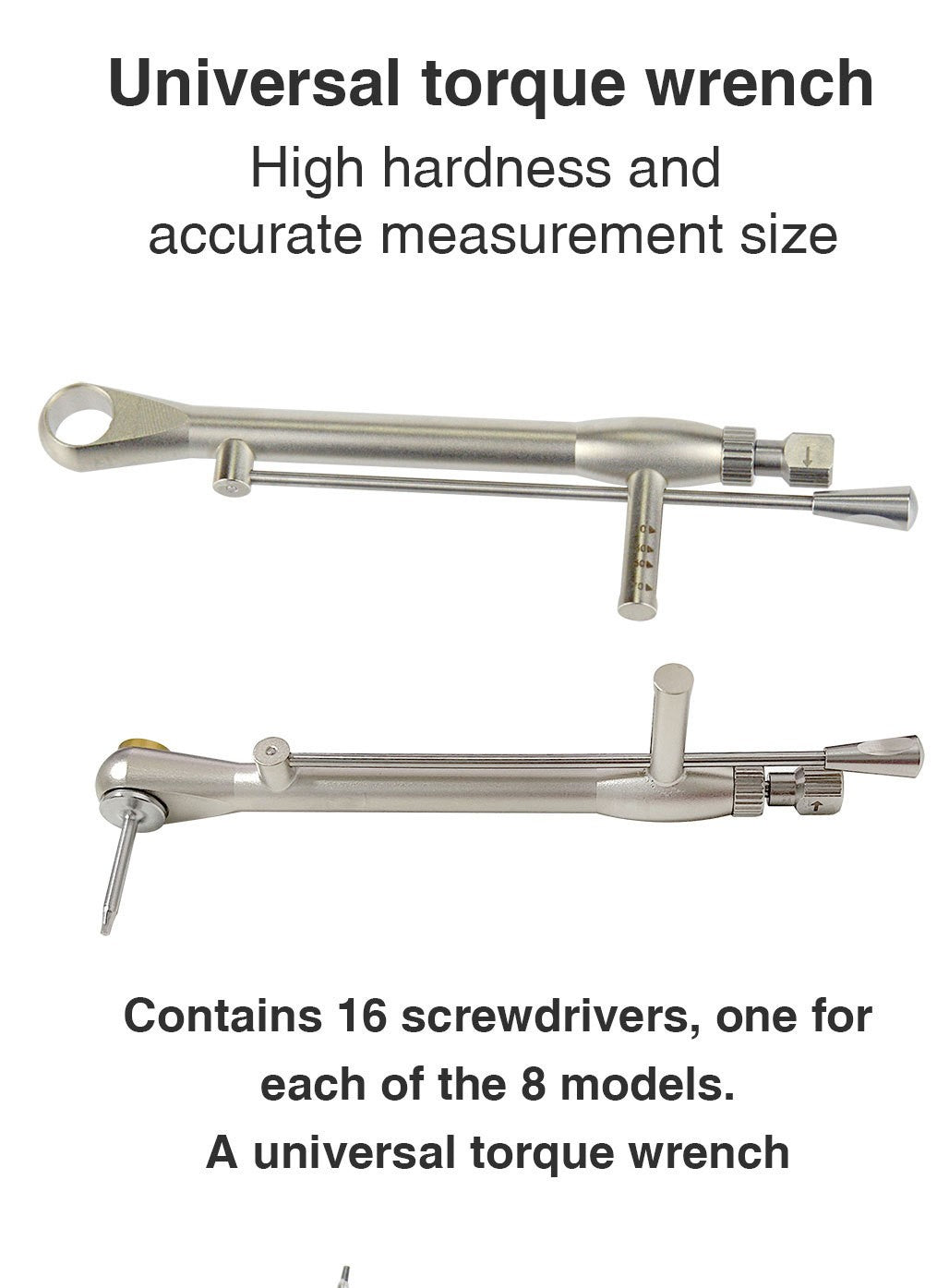 Dental Universal Implant Prosthetic Kit Torque Wrench Screw Drivers Kit 10-70NCM