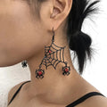 New Spider Earrings Halloween Exaggerated Dark Style Personality Funny Earrings