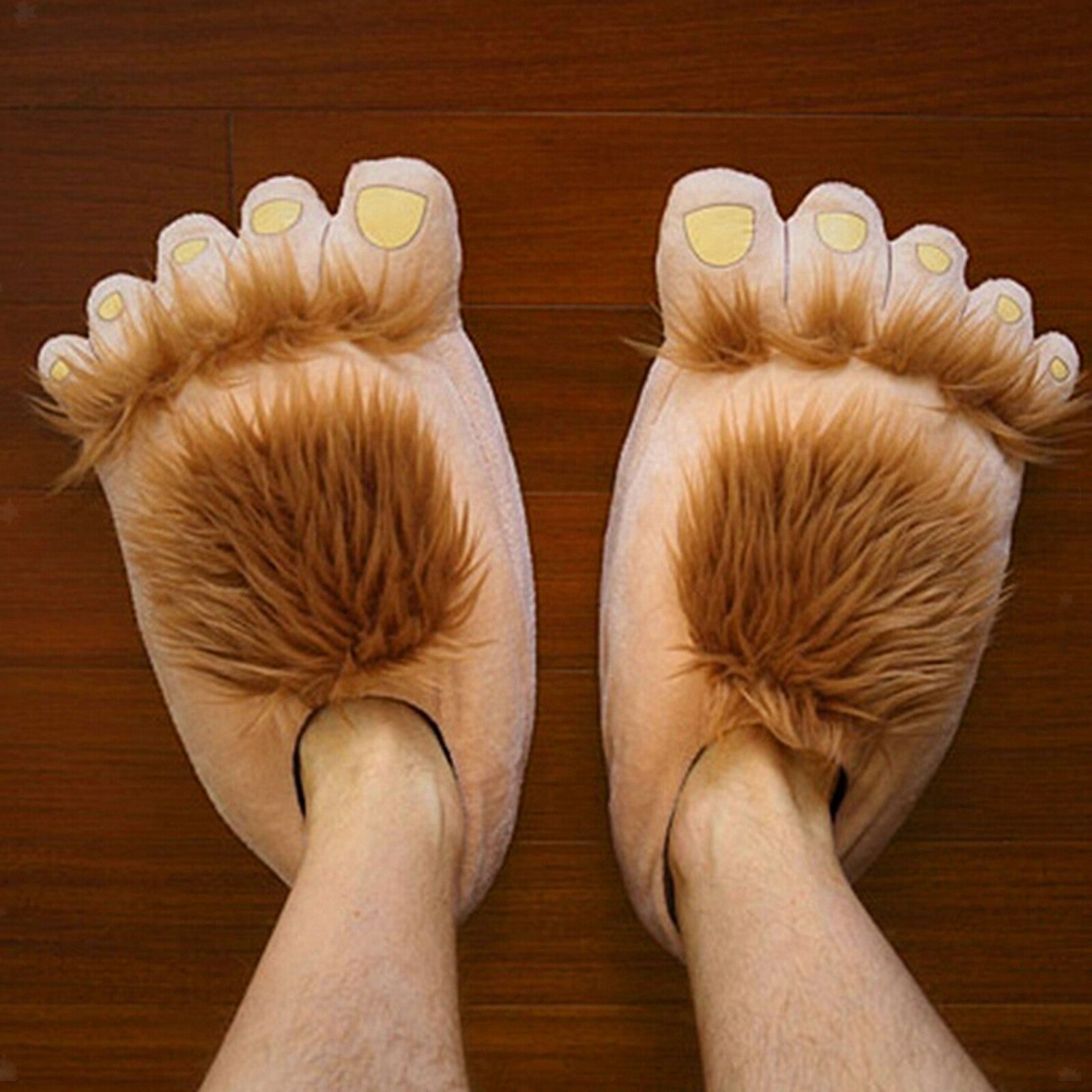 Womens Plush Slippers Monster Adventure Novelty Winter Warm Hobbit Feet Slippers