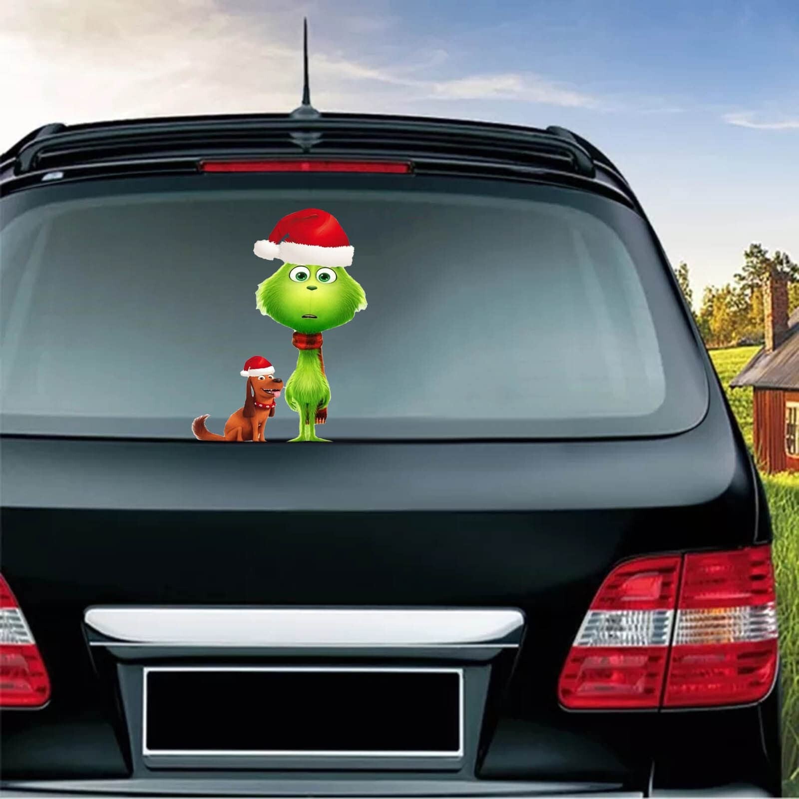 10x Christmas Grinch Sticker Decoration Christmas Car Truck Window Sticker