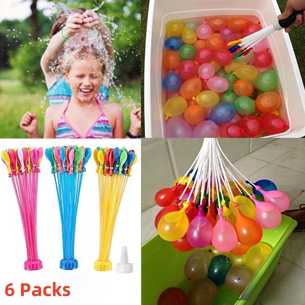 6 Packsx666 / 12 Packsx1332 Self Sealing Water Balloons Outdoor Play Party Fun