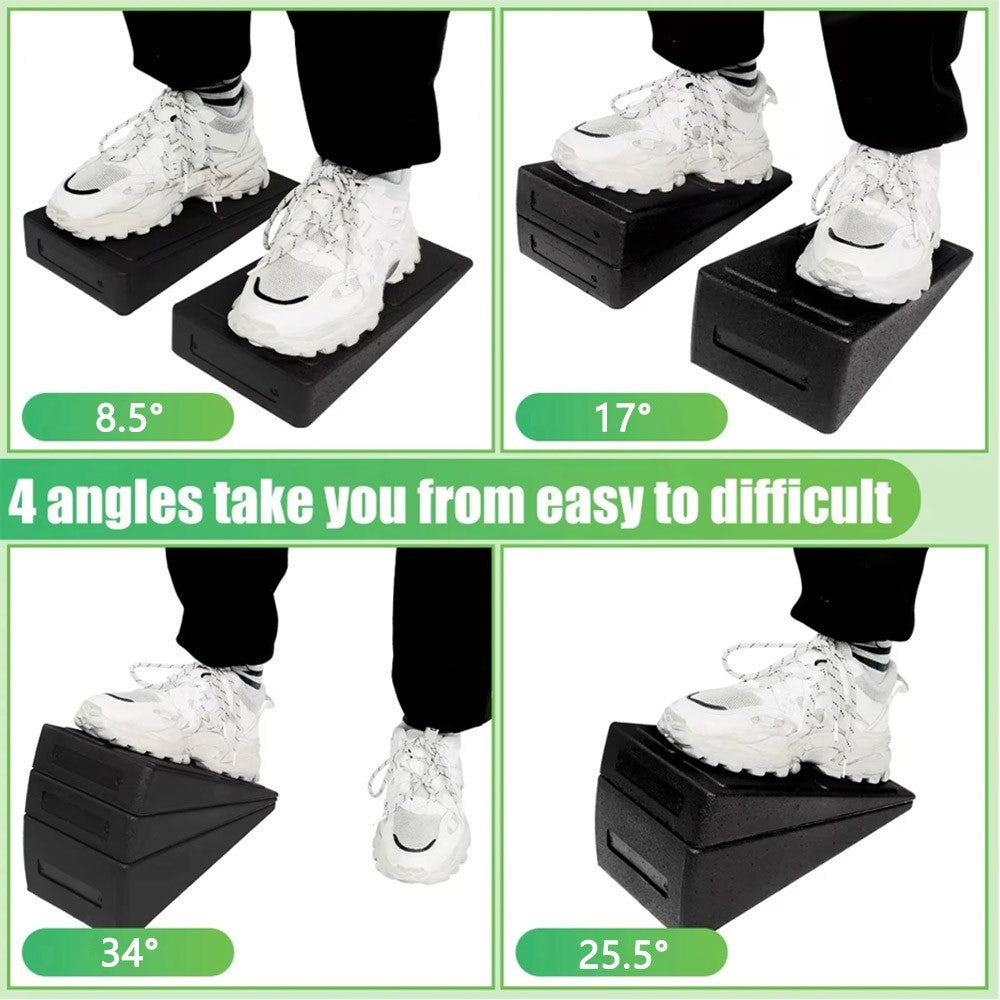 3pcs Slant Board Ramp Yoga Wedge Stretch Slant Boards Non-Slip Squat Wedge Block
