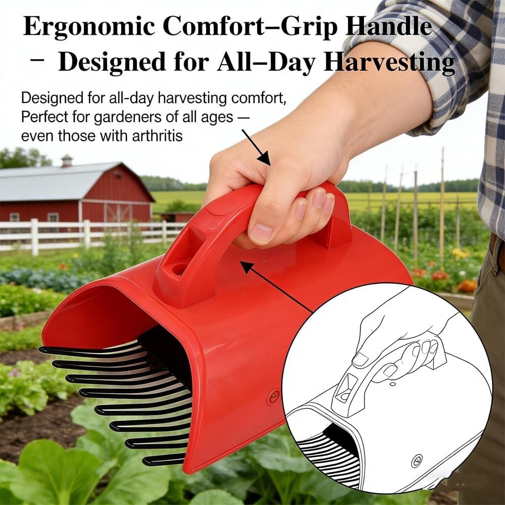 Chamomile Harvester, 2026 New Berry Pickers and Rakes with Metallic Comb