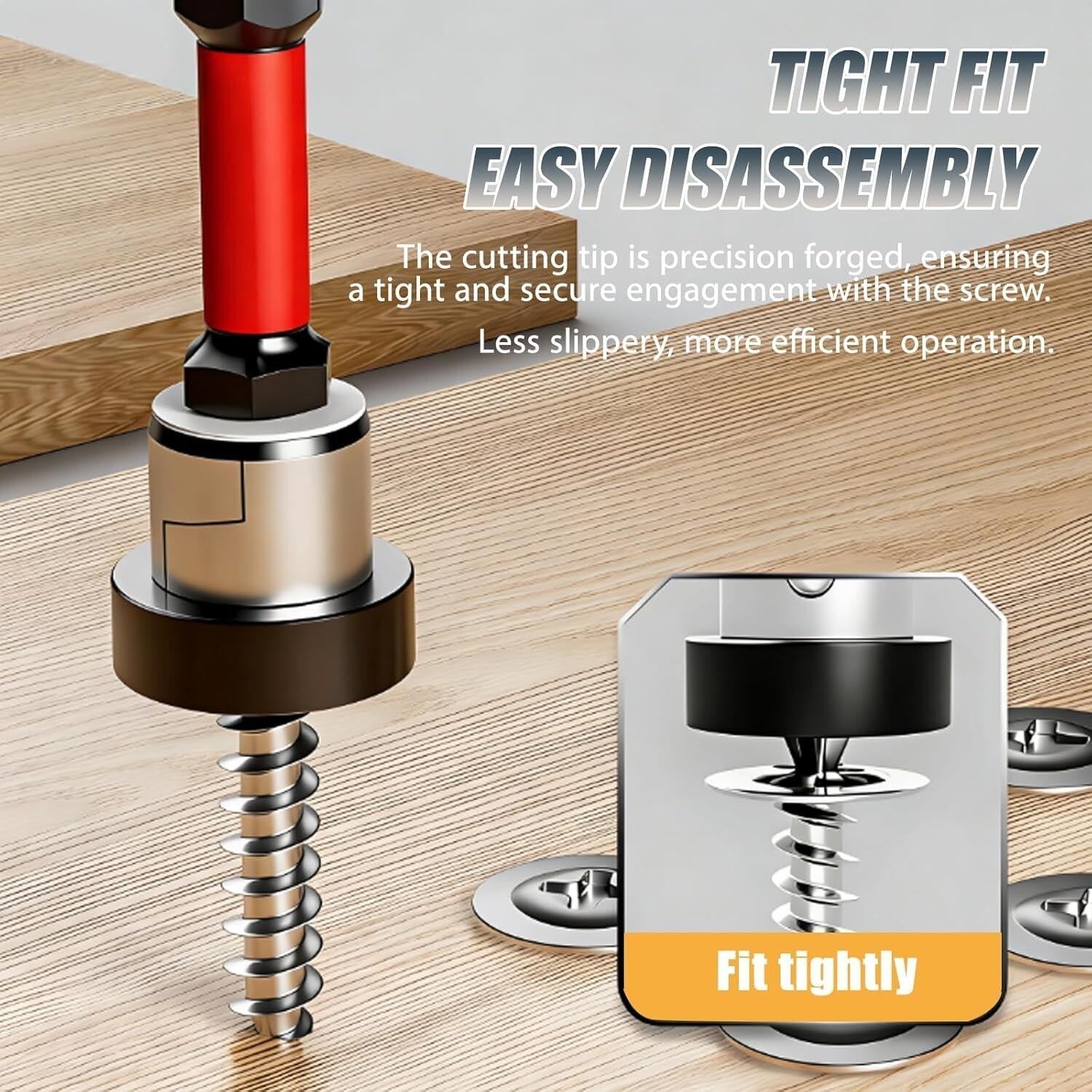 5PCS Plasterboard Screw Setter Bit PH2 50mm Magnetic 1/4" Hex Shank Drywall Tool
