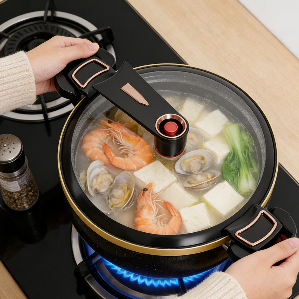 8L Micro Pressure Cooker Non Stick Pot Large Capacity Induction Cooker Household