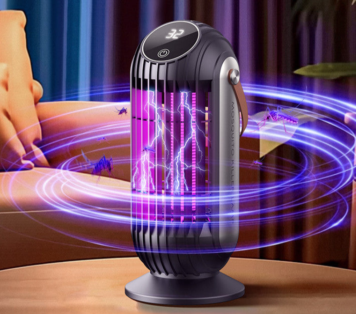 Electric Mosquito Zapper Digital Display Bug Fly Killer Indoor Insect Trap Lamp