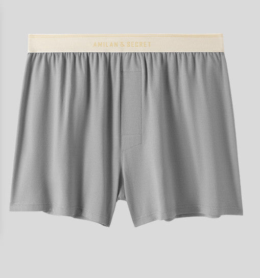 5PCS Men's Breathable Pure Cotton Boxer Briefs for Loungewear