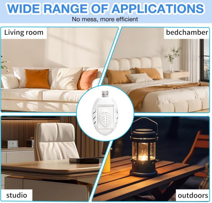 USB Mosquito Repellent Plug in,Portable USB Insect Repellent with 30 Tablets