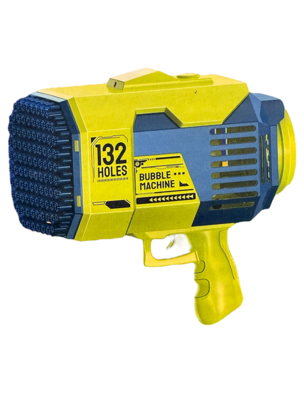 132 Holes Bubble Machine Gun For Kids With Bubble Liquid Indoor Outdoor Toy