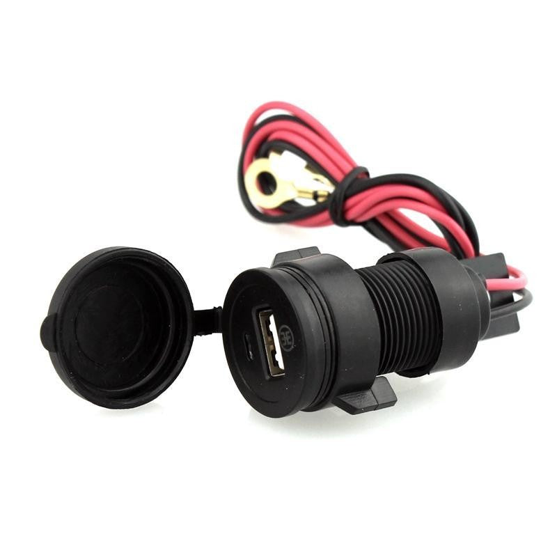 Motorcycle Motorbike 12V USB Charger Adapter Socket Waterproof for Phone