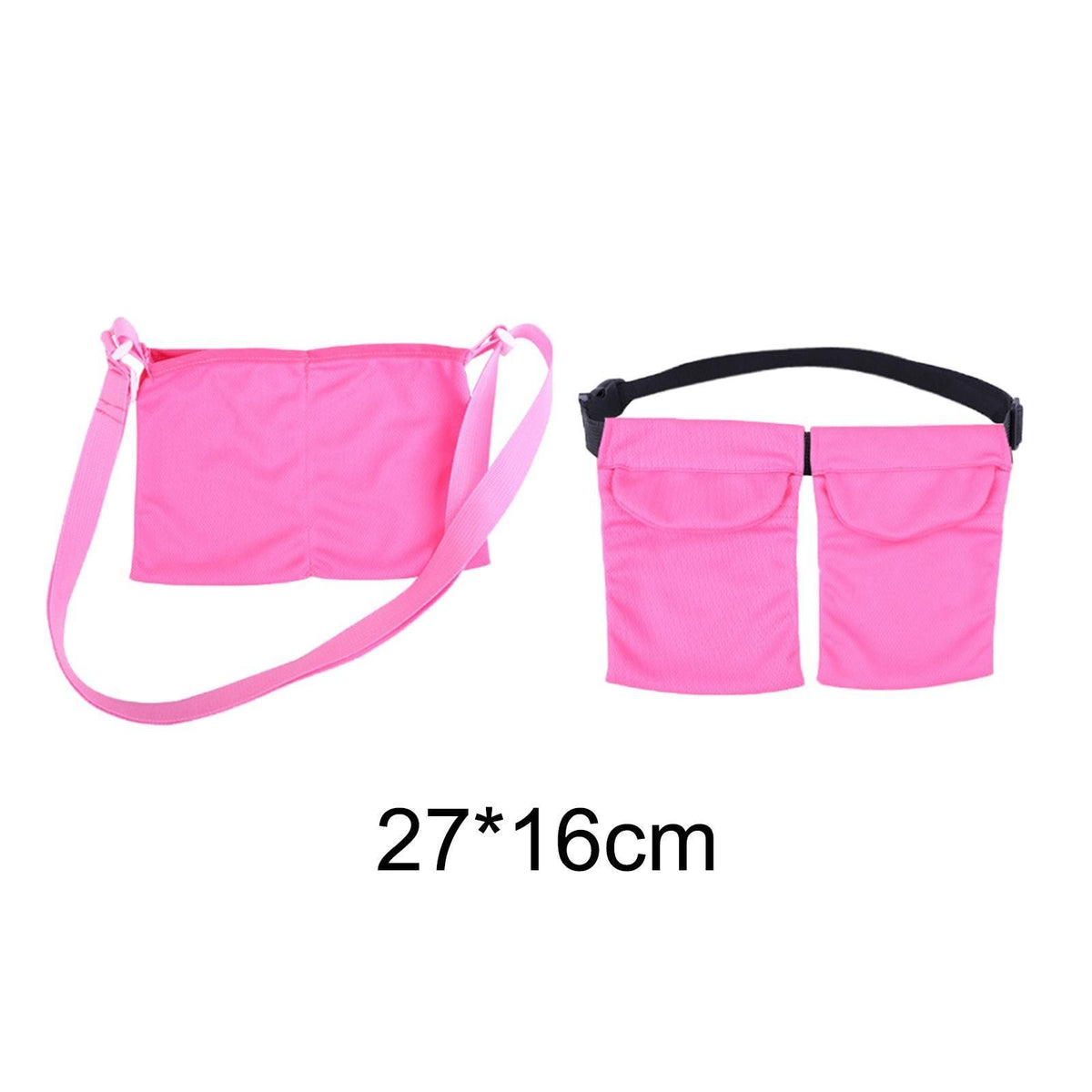 2x soft Drainage Bag Pouch 2 Pockets Support Showering Bag
