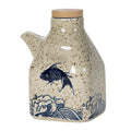Large Oil Bottle Ceramic for Cooking and Barbecue Pourer Soy Sauce Dispenser