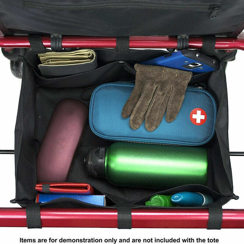 Black Basket Under Rollator Storage Bag Tote for Walker 4 Wheel Rollator UK