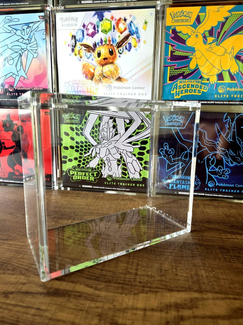 Pokemon Elite Trainer Box ETB Acrylic Magnetic Display Case 8mm UV Resist