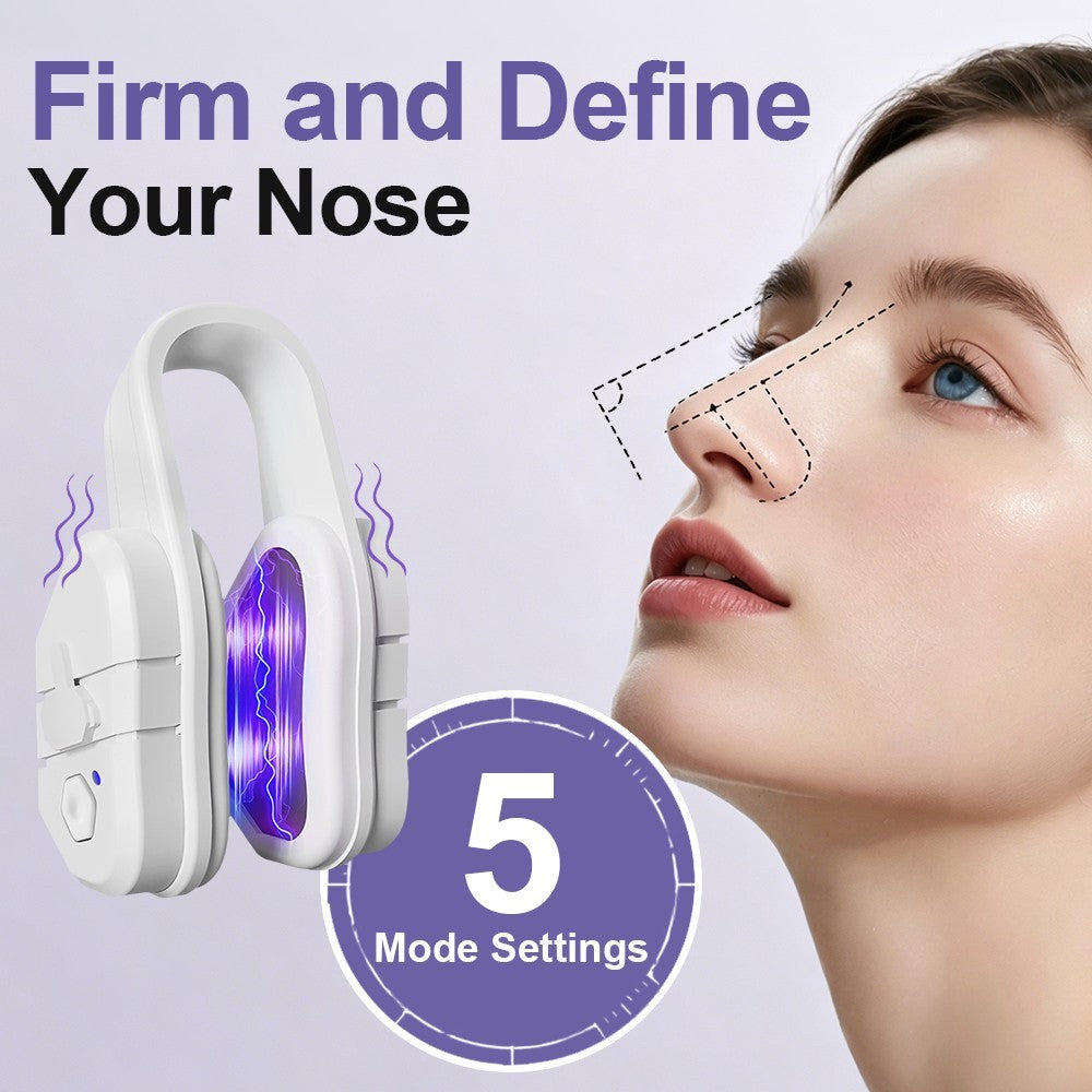 Easy-Use Electric E-M-S Nose Shaper: Patented Silicone Clip for Daily Nose Care