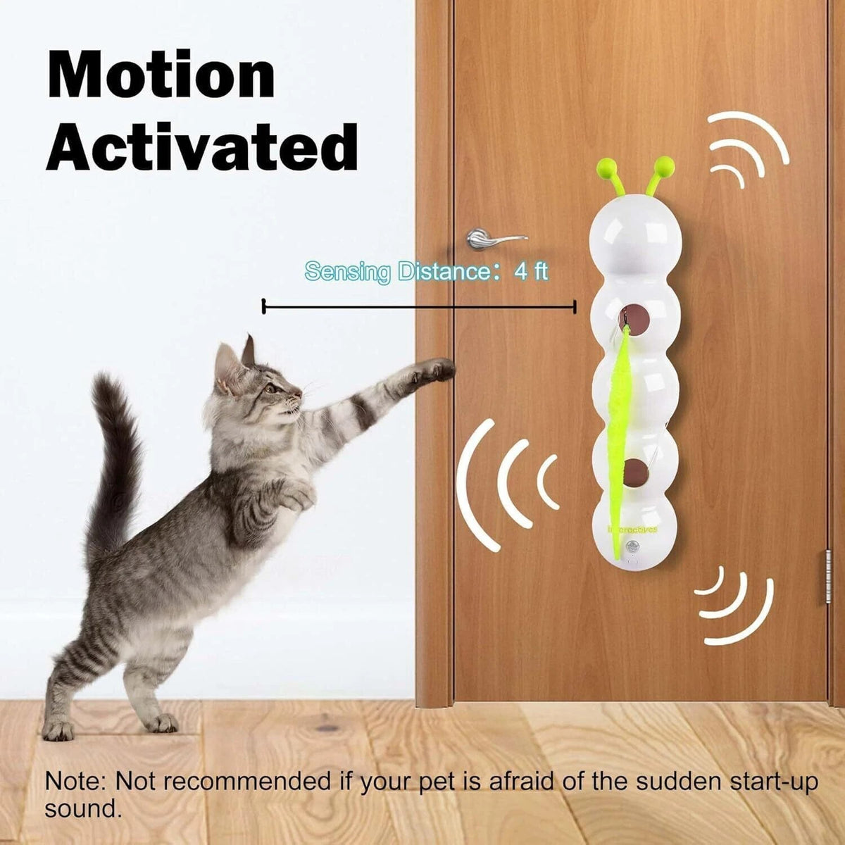 Interactive Caterpillar Cat Toy For Indoor Cats – Caterpillar Smart Cat Toy New