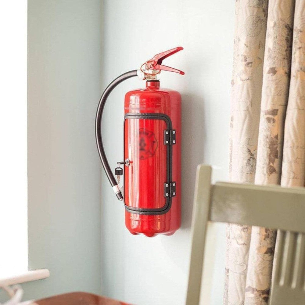 Metal Bottle Holder Red/Black Fire Extinguisher Storage System  Bar