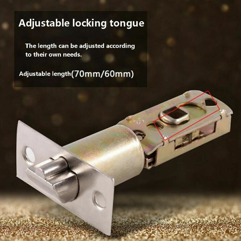 Three-Handle Door Lock Home Entry Lever Set Bathroom Entrance Passage With Key