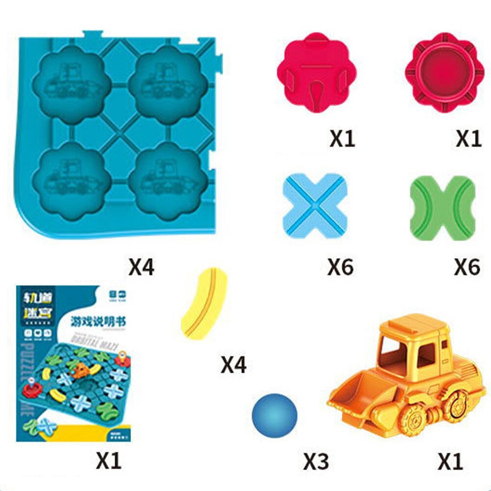 Kids Toys Montessori Toys Build-A-Track Brain Teaser Puzzles for Boys Girls