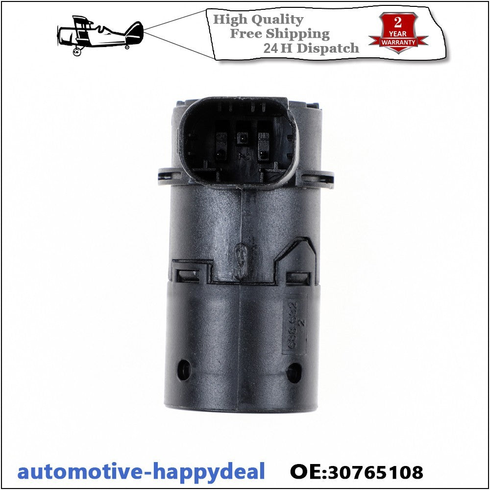 4x PDC Parking Sensor For Volvo C70 S40 S60 S80 V50 V70 XC70 XC90 Black 3-Pin