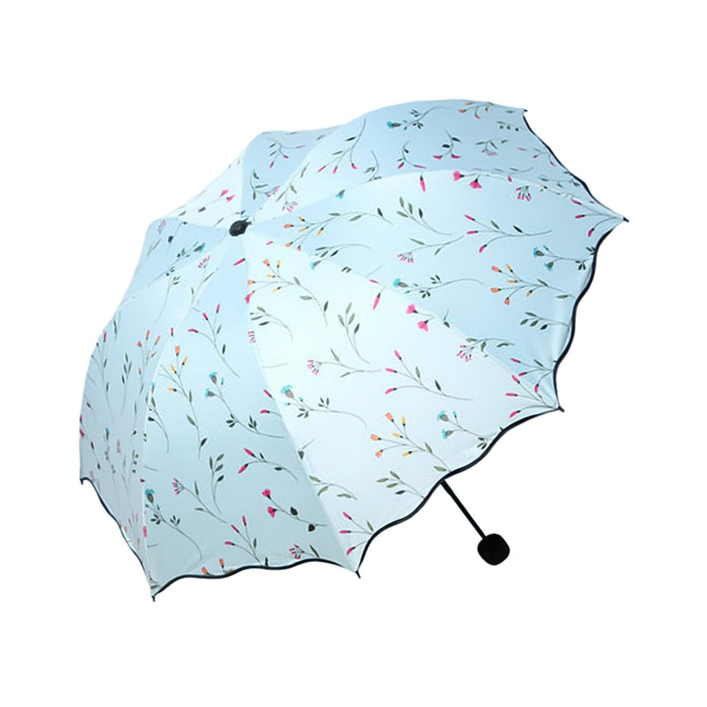 Foldable Umbrella Lightweight Umbrella for Sun Rain for Summer Beach Travel.*