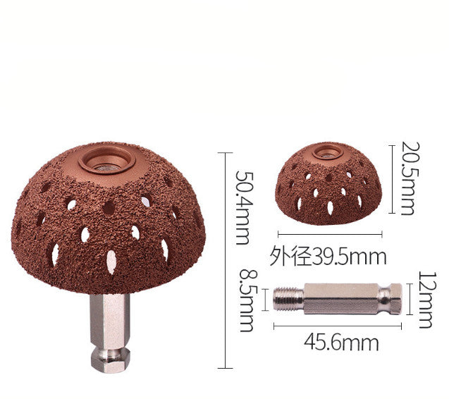 2 Set Tire Buffer Wheel Bowl Type Grinding Head Tungsten Steel Tire