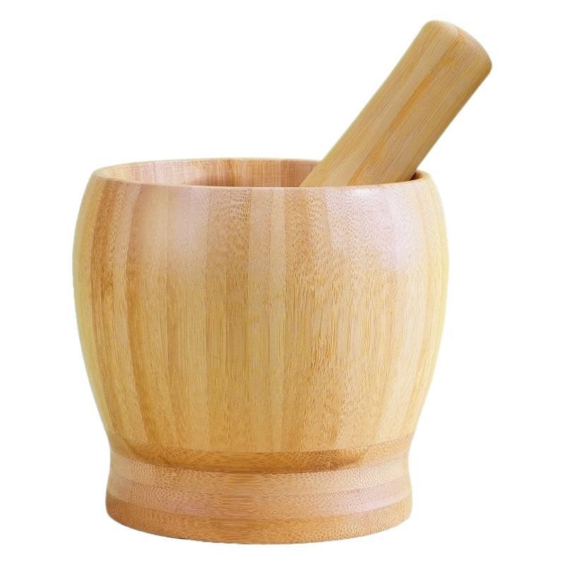 UK WOODEN PESTLE MORTAR SETS NATURAL HERB SPICE CHUTNEY GRINDER CRUSHER GRINDING