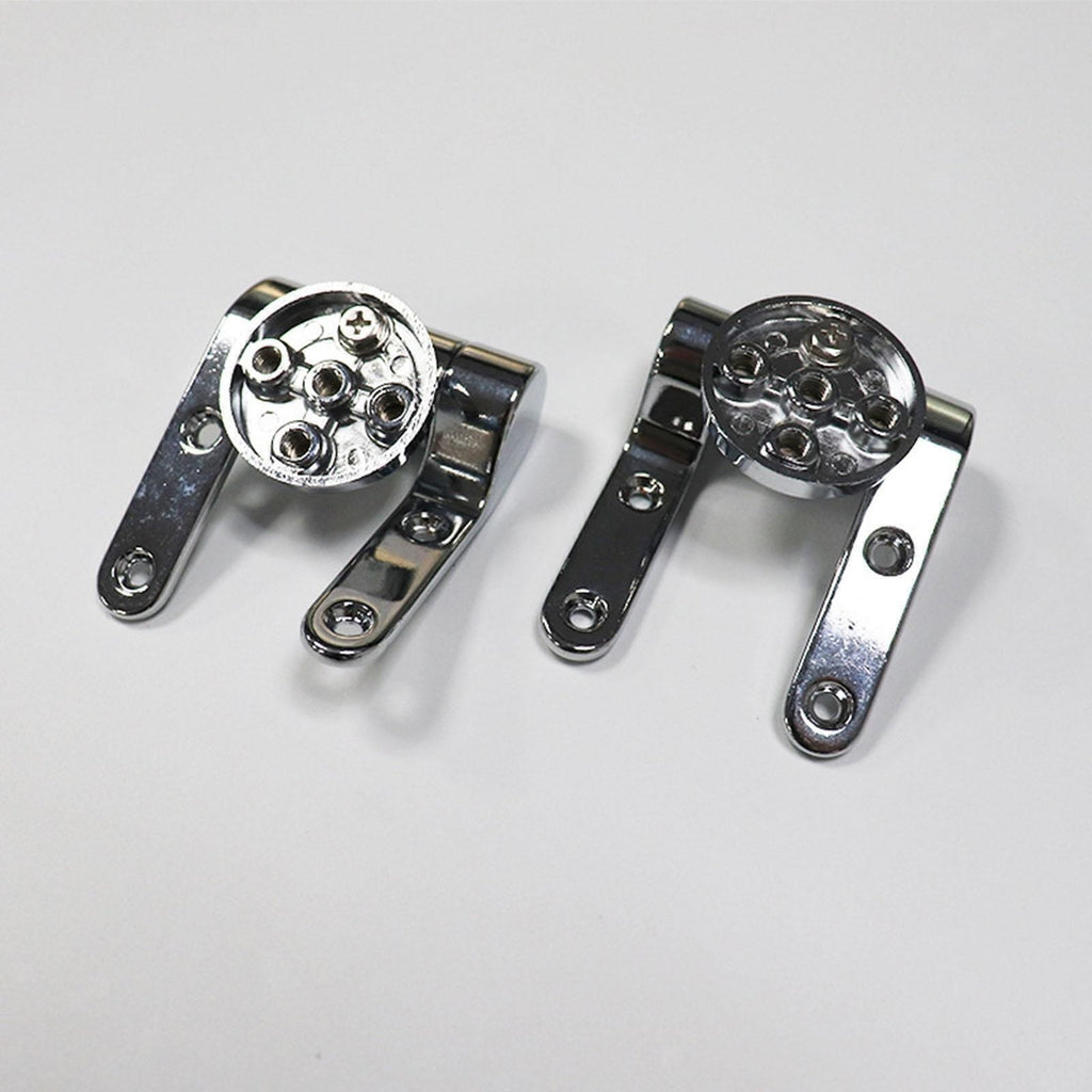 2pcs WC Toilet Seat Hinges Universal Hinge Replacement Hinge Set with Fittings