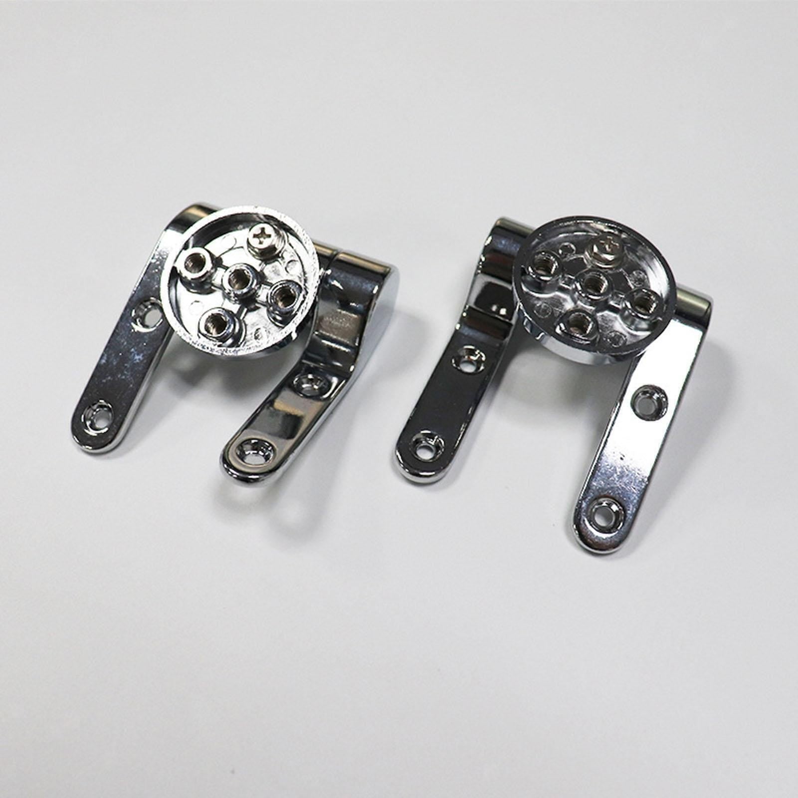 2pcs WC Toilet Seat Hinges Universal Hinge Replacement Hinge Set with Fittings