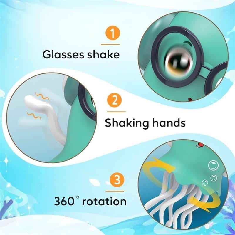 Dancing Jellyfish Baby Toy, Tummy Time Toys for Kids,Magic Electric Dancing