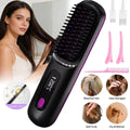 Go Brush Pro, Cordless Hair Straightener Comb, Ionic Heated Hair Brush, Ceramic~