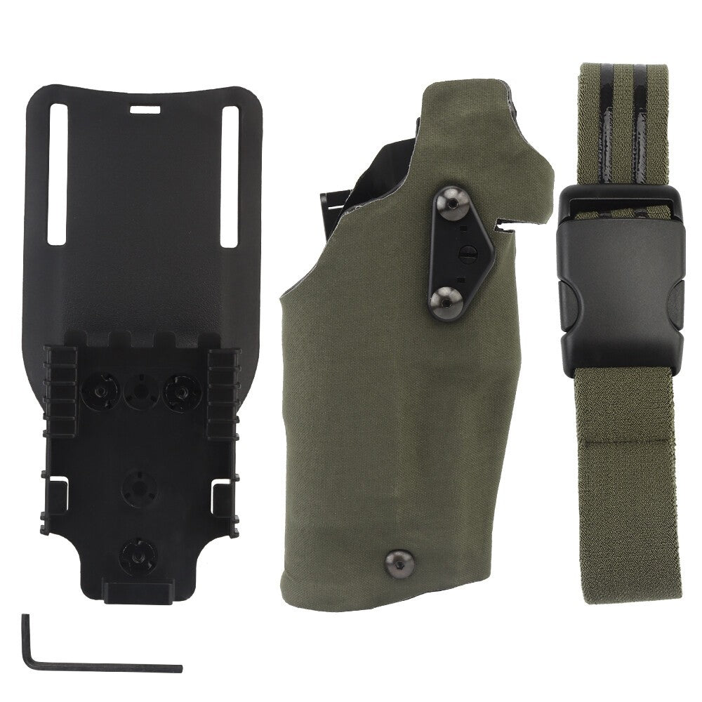 6354DO Tactical Pistol Holster for Glock 17 with X300/X300U Flashlight 54DO