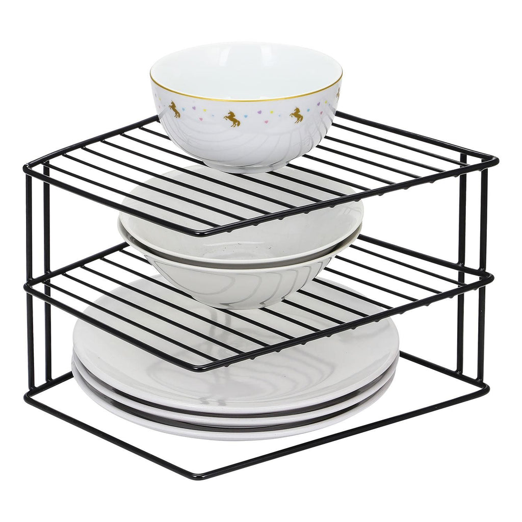 Multifunction 3 Tier Corner Plate Kitchen Cupboard Organiser Tidy Storage Rack