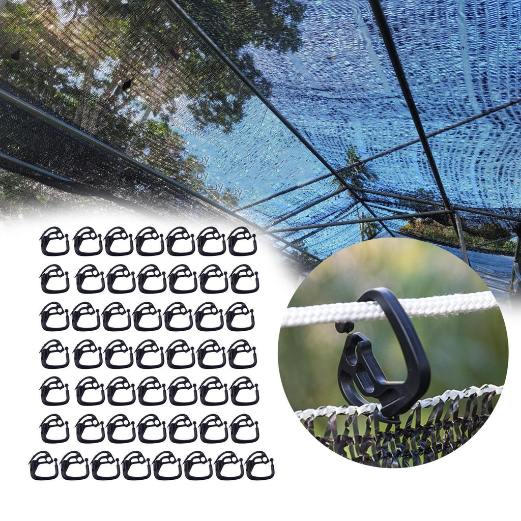 50Pcs Shading Net Hook Fixing Buckle Windproof Shading Net Fixed Clips for Porch