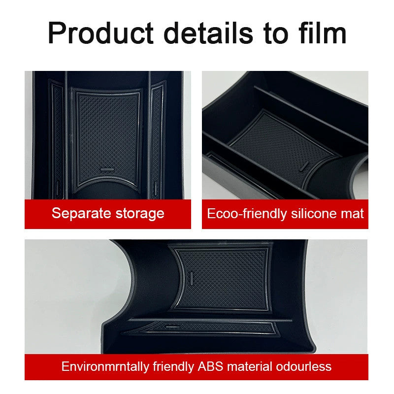 Car Center Console Organizer Armrest Storage Box Pallet For  UP GTI 2013-2023